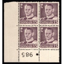 Marginalblok, postfrisk.